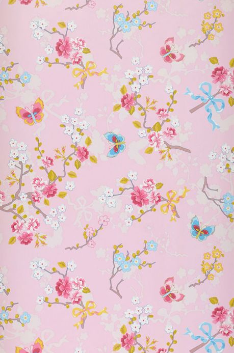 Floral Wallpaper Wallpaper Benina light pink Roll Width