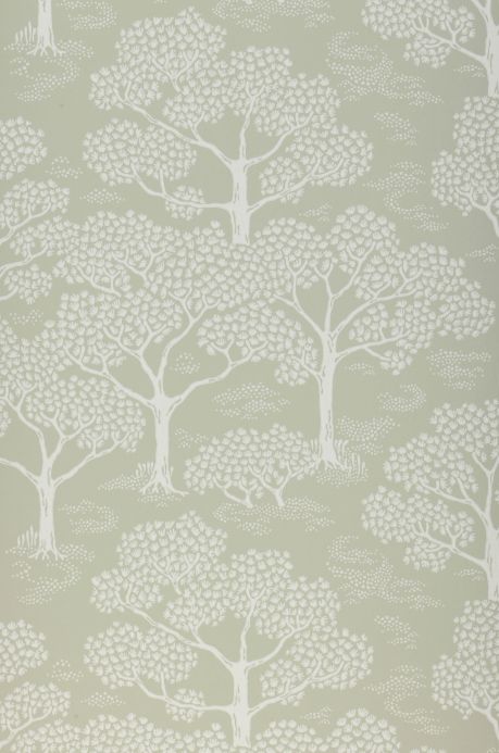 Forest and Tree Wallpaper Wallpaper Woodland reed green Roll Width