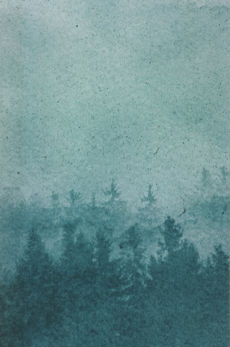 Papel pintado botánico Fotomural Ligea tonos de verde Ancho rollo