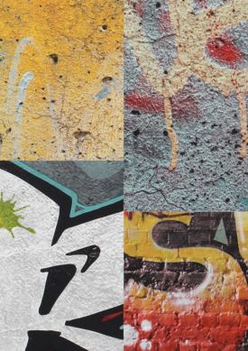 Berlin Graffiti Rot Muster
