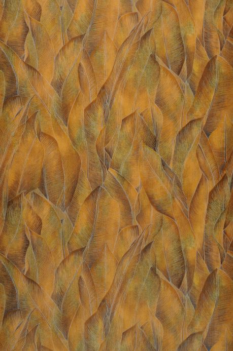 Papel de parede botânico Papel de parede Tatami amarelo milho Largura do rolo