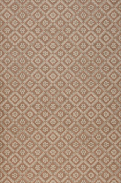 Scandinavian Wallpaper Wallpaper Juhani greyish beige-red Roll Width