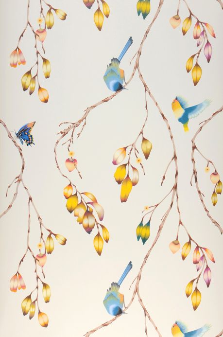 Butterfly Wallpaper Wallpaper Francine cream white Roll Width