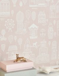 Wallpaper Small Town pale rosewood