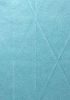 Origami bleu turquoise L’échantillon