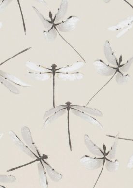 Dragonfly Seidengrau Muster