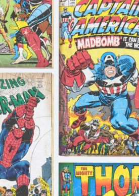 1960s Marvel Heroes Gelb Muster