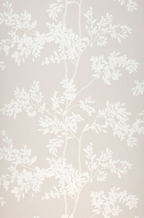 Papel de parede floresta e árvores Papel de parede Olympia cinza claro Largura do rolo