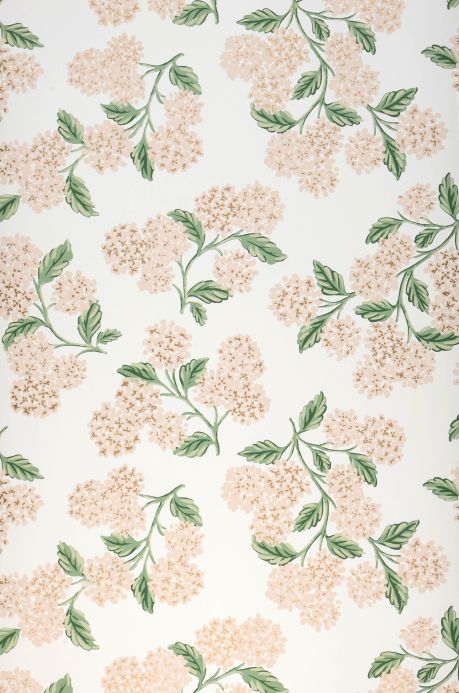Modern Wallpaper Wallpaper Hydrangea rose Roll Width