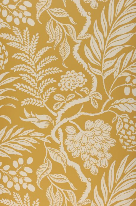 Leaf and Foliage Wallpaper Wallpaper Cornucopia ochre yellow Roll Width