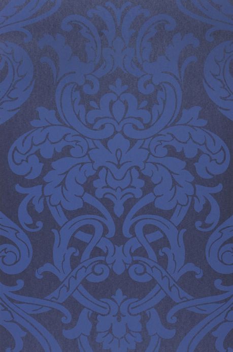 Papel de parede clássico Papel de parede Maradila azul Largura do rolo