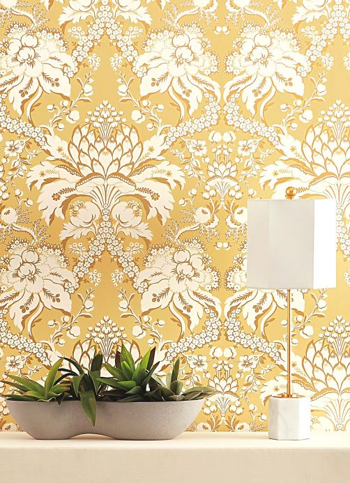 Wallpaper Wallpaper Royal Artichoke ivory Room View