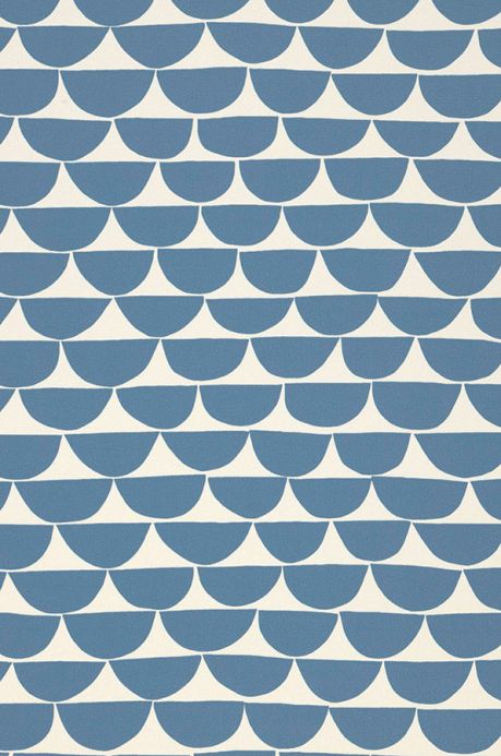 Geometric Wallpaper Wallpaper Darja azure blue A4 Detail