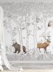 Wall mural Animal Forest brown tones