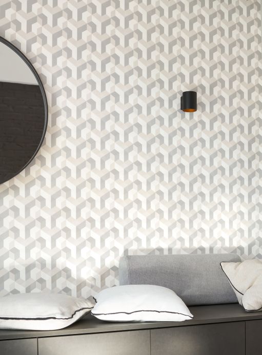 Wallpaper Wallpaper Arcus grey Room View