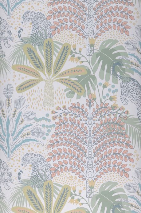 Tropical Jungle Wallpaper Wallpaper Shino white Roll Width