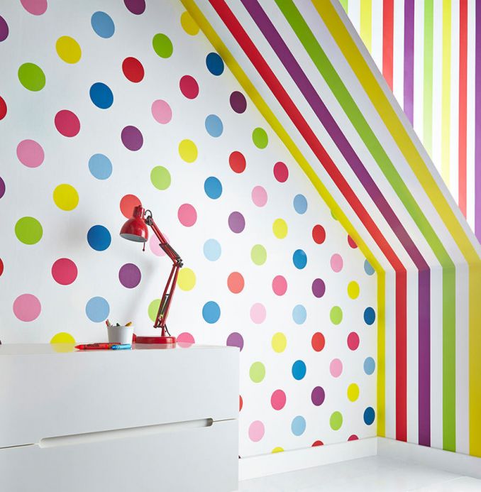Wallpaper Wallpaper Teena multi-coloured Room View