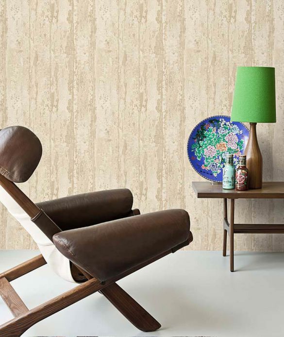 Archiv Wallpaper Old Wood light ivory Room View