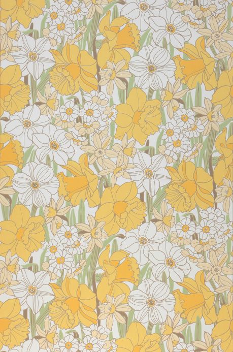 Floral Wallpaper Wallpaper Padme yellow Roll Width