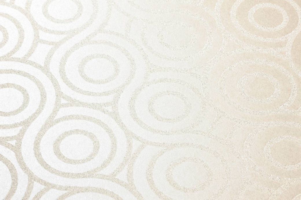 Glass bead Wallpaper Wallpaper Silvanus cream white shimmer Detail View