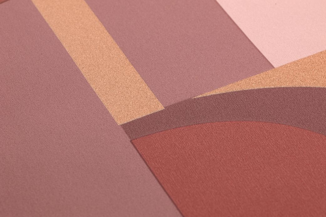 Pink Wallpaper Wallpaper Seizo brown tones Detail View