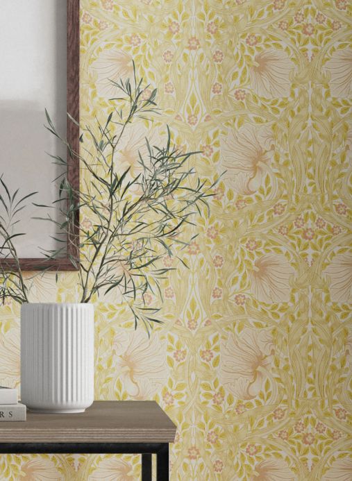 William Morris Wallpaper Wallpaper Despina gorze yellow Room View