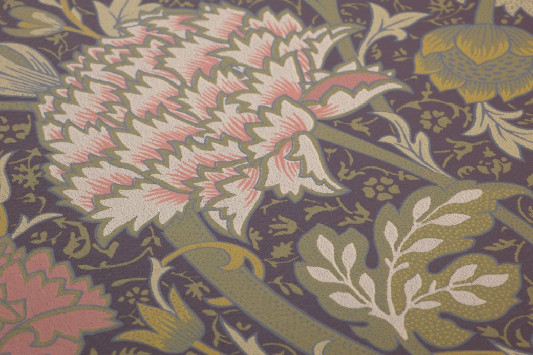 William Morris Wallpaper Wallpaper Grunja brown Detail View
