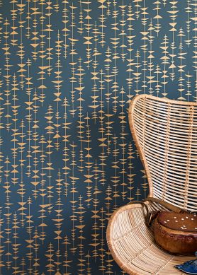 Wallpaper Ditto matt gold Raumansicht
