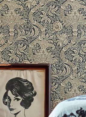 Wallpaper Primrose pearl beige Room View