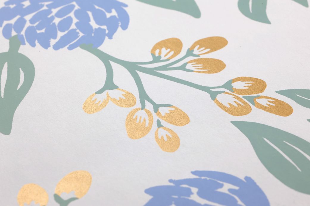 Floral Wallpaper Wallpaper Peonies white Detail View