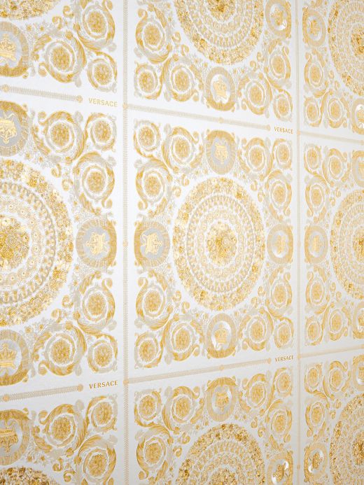 Designer Wallpaper Clara oyster white Room View