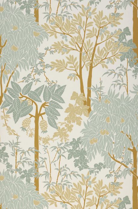 Forest and Tree Wallpaper Wallpaper Mirabelle pastel green Roll Width
