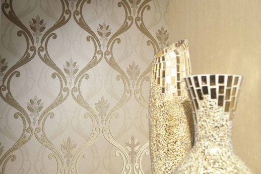 Wallpaper Harmonia gold lustre Room View