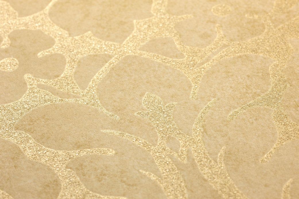 Papier peint baroque Papier peint Lumina doré brillant Vue détail