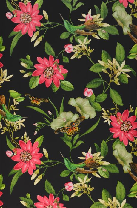 Floral Wallpaper Wallpaper Sensu anthracite Roll Width