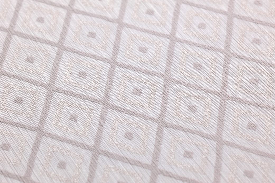 Textile Wallpaper Wallpaper Abigail white rose Detail View