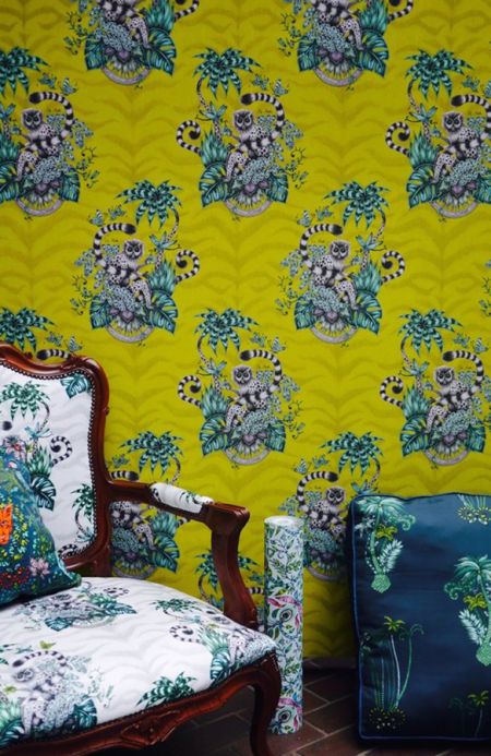 Archiv Papel pintado Lemur amarillo verdoso Ver habitación