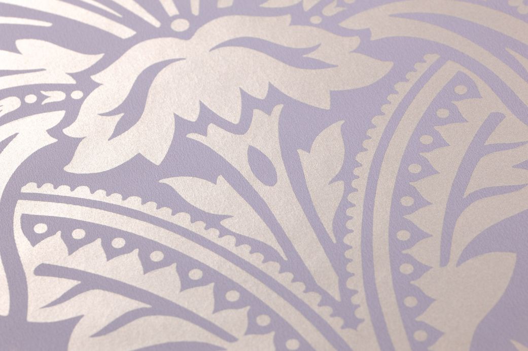 Damask Wallpaper Wallpaper Manus pale lavender Detail View