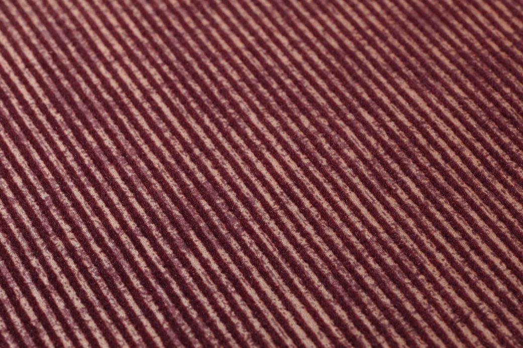 Striped Wallpaper Wallpaper Hotaru wine red Detail View