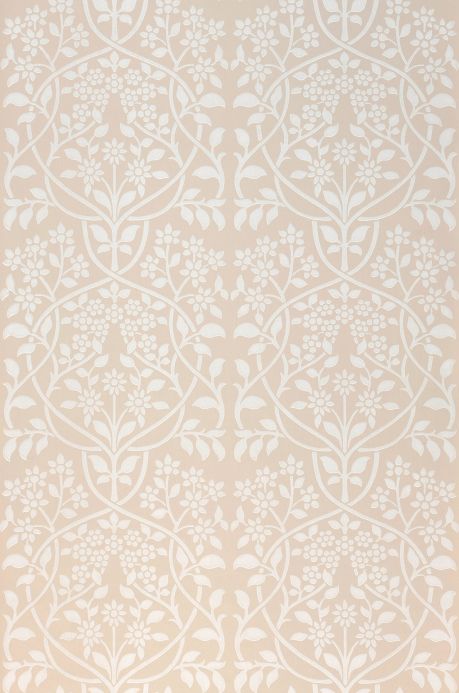 Paper-based Wallpaper Wallpaper Rosmery light grey beige Roll Width