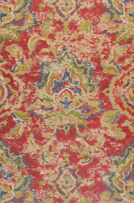 Shabby Chic Wallpaper Wallpaper Lompal orient red Roll Width