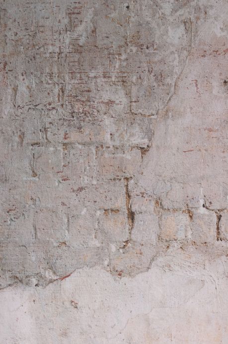 Carta da parati pietra Fotomurale Shabby Wall toni di grigio Larghezza rotolo