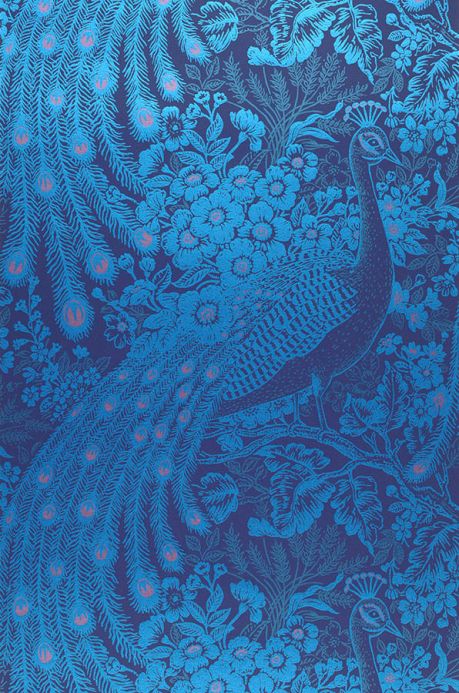 Papier peint Papier peint Izanuela bleu perle Largeur de lé