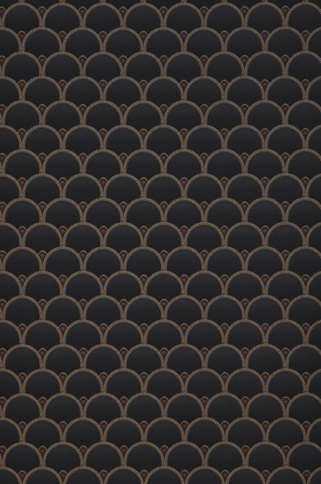Geometric Wallpaper Wallpaper Moxie black grey Roll Width