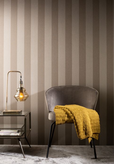Textile Wallpaper Wallpaper Bamana beige grey Room View
