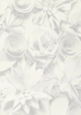 3D-Blossoms Grauweiss Muster