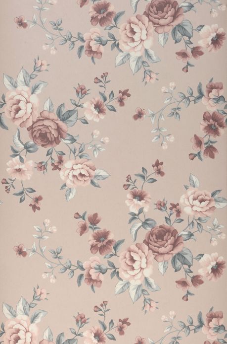 Floral Wallpaper Wallpaper Gunilla pale pink Roll Width