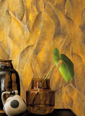 Wallpaper Tatami maize yellow Raumansicht