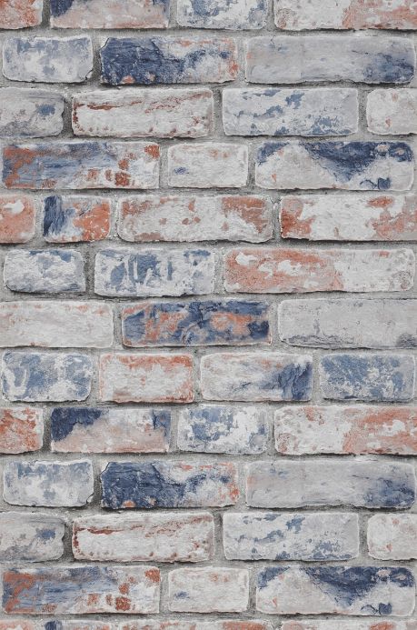 Papel de parede Papel de parede Sabal cinza azulado Largura do rolo