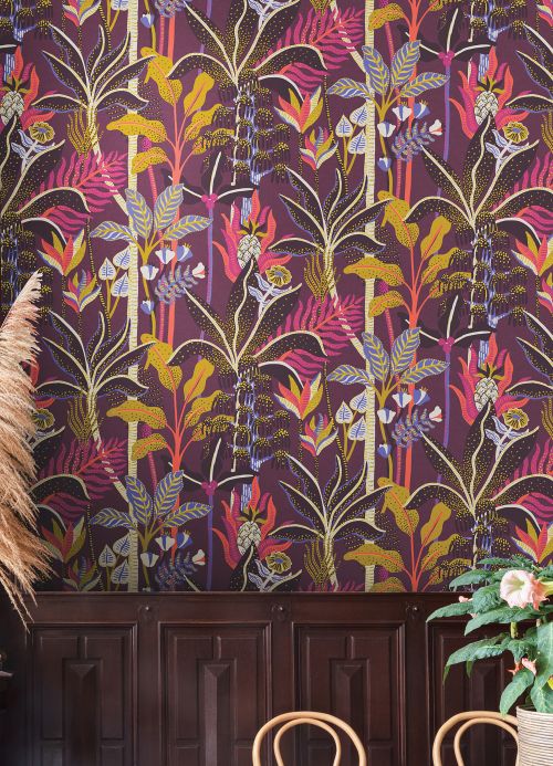 Wallpaper Wallpaper Tropical Dream violet Room View